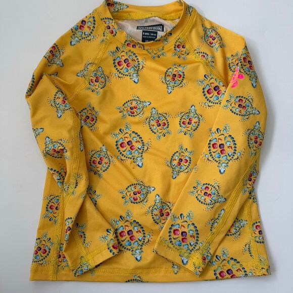 Vilebrequin SET Shorts & Top Vendome Turtle Printed Girl Rashguard Glace Size 4 - Picture 6 of 12